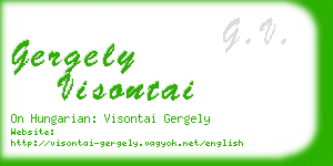 gergely visontai business card